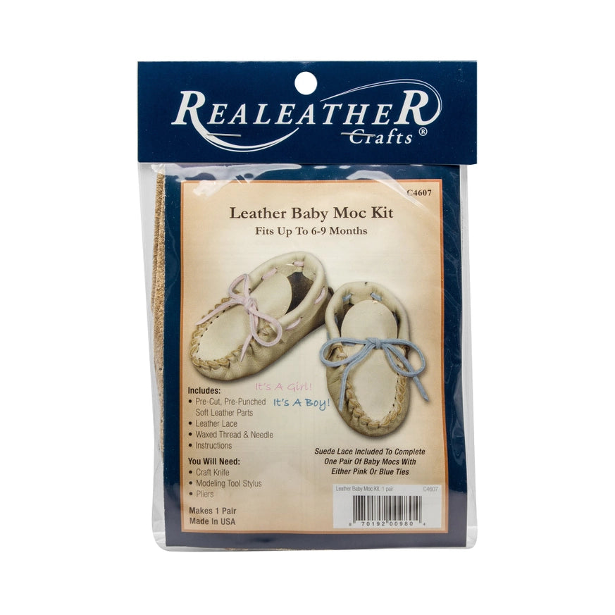 RLM100-B: Leather Moccasin Kit, Size Baby (6-9M)