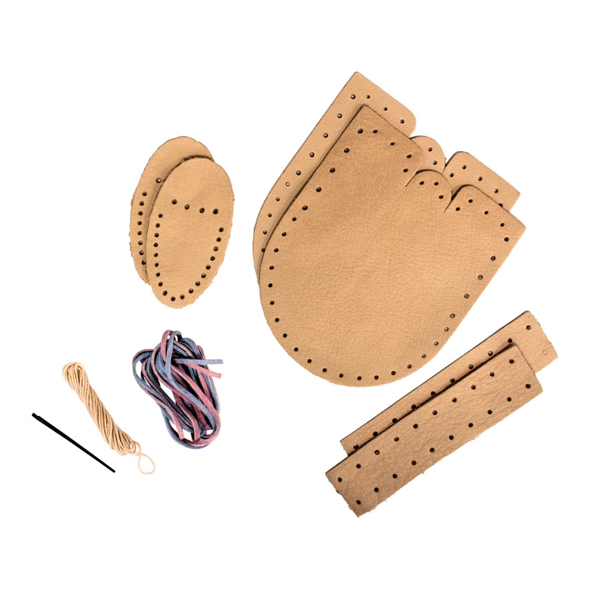 RLM100-B: Leather Moccasin Kit, Size Baby (6-9M)