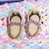 RLM100-B: Leather Moccasin Kit, Size Baby (6-9M)