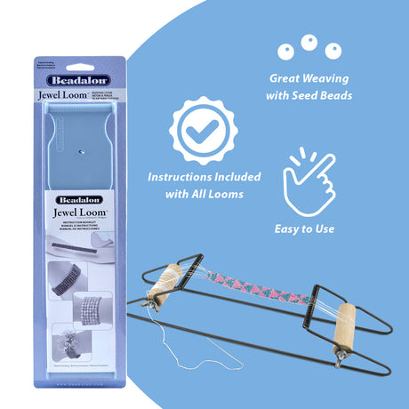 FI418-1: Beadalon Basic Beading Loom 2.5x4.5"
