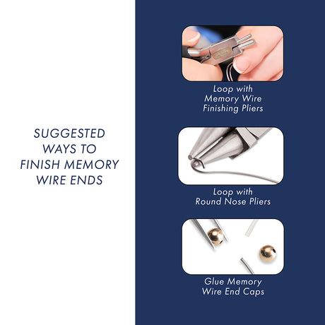MW525-S: Memory Wire 4 Assorted Sizes Silver 15lp .5 Ounce - Package