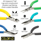 MS150-5: 5 Piece Economy Plier Set Cushion Grips