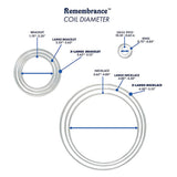 2MW815: Remembrance Memory Wire Bracelet 57mm 75 Coils/1 Oz