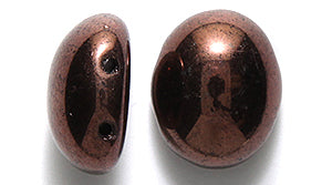 34CA109-98R: CZ Candy Oval 2HOLE Piccaso Amethyst 10x12mm-12PC