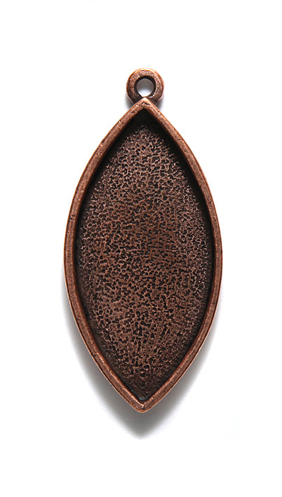 ND3062-AC: Nunn Bezel Pendant Navette 20x40 CPPR-1EA