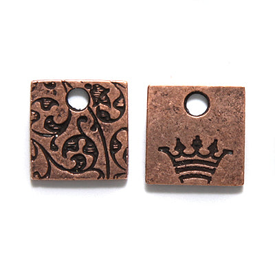 ND4104-AC: Nunn Square Tag Crown 12.8mm ANT CPPR-1EA