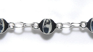 CX927-S: Chain 4.5mm Vintage Disc LNK Silver 1FT