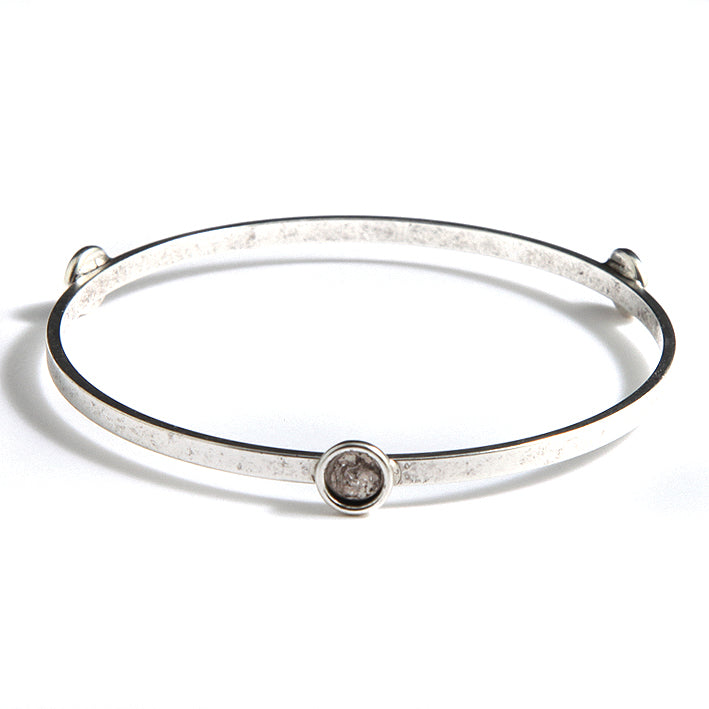 ND002-AS: Nunn Bracelet Flat 5.8mm Bezel ANT SIL-1EA
