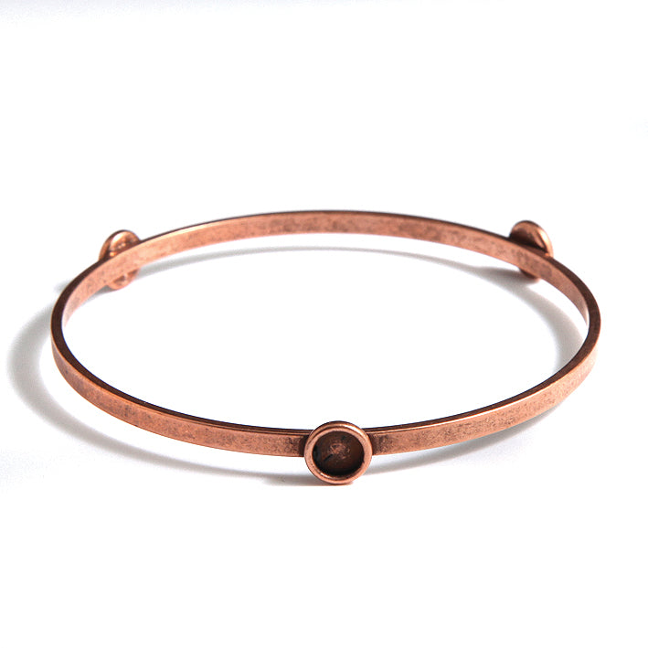 ND002-AC: Nunn Bracelet Flat 5.8mm Bezel ANT CPPR-1EA